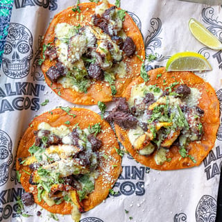 Caribbean Carne Tacos